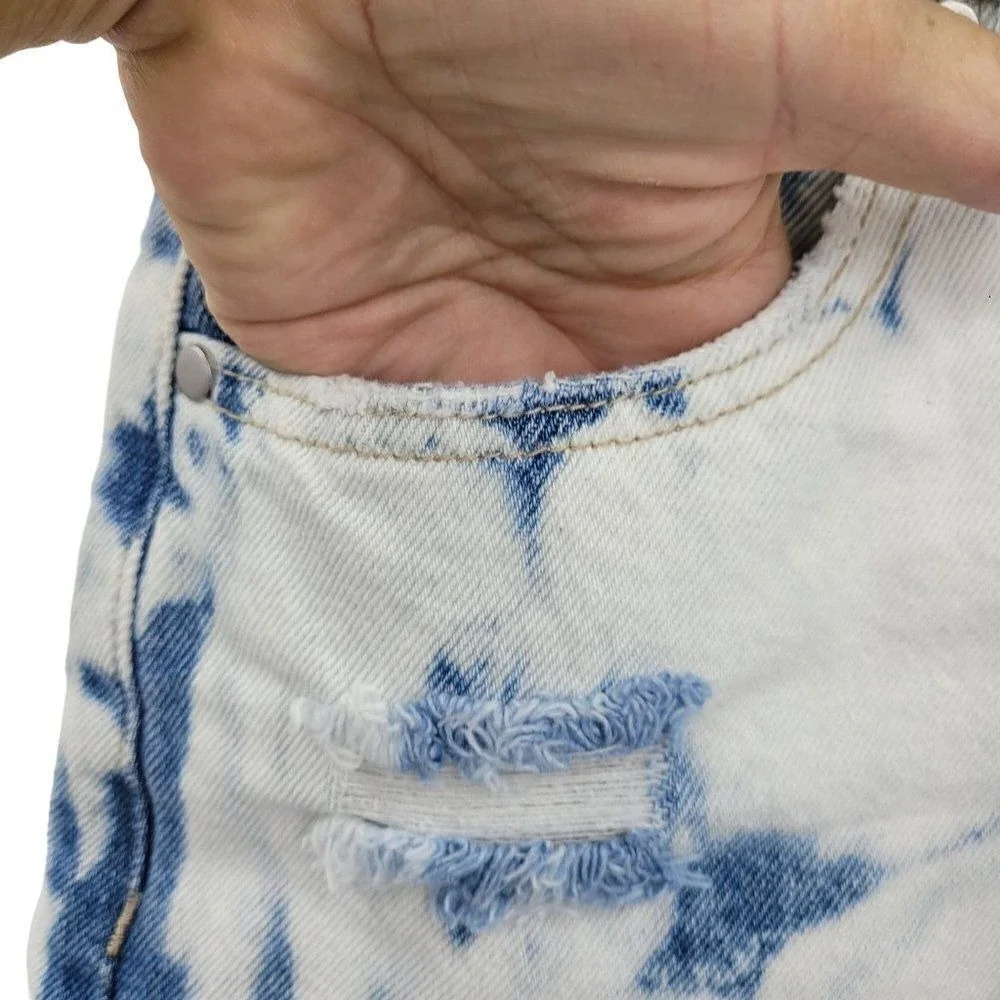 Nordstroms Retro 80s Bleached High-rise Mom Jean Shorts Sz 28 Frayed Indy Sleaze